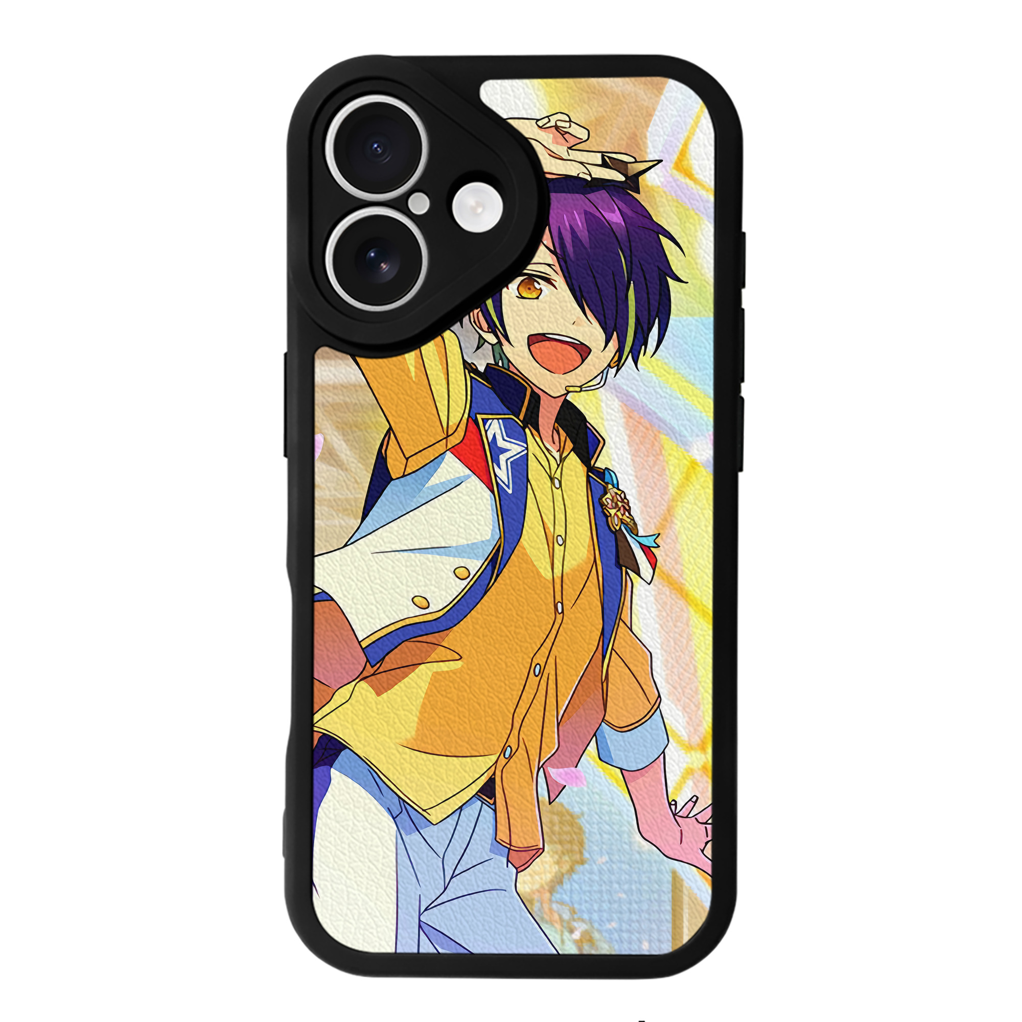 （画像用） あんさんぶるスターズ! Ensemble Stars 【iPhone 16シリーズ対応】シリコンスマホケース（レザー調） 材質：シリコン